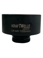 Kraftwelle LKW Baumaschinen Schlagnuss Set 80 mm -105 mm extra gro&szlig; und widerstandsf&auml;hig CR-MO Stahl 1 Zoll Kraftnuss Schlagschrauber geeignet