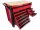 Kraftwelle XXL Werkstattwagen mit 12 Schubl&auml;den, 457 Teilen Profi Werkzeug, Holzarbeitsplatte Werkzeugkasten Werkzeugwagen Werkzeugkiste mit Soft-Close Mechanik